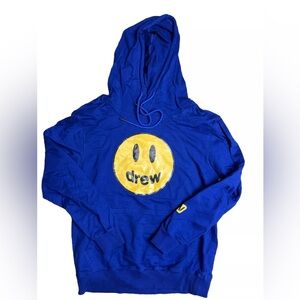 Drew House Blue Hoodie Long Sleeve Justin Bieber
